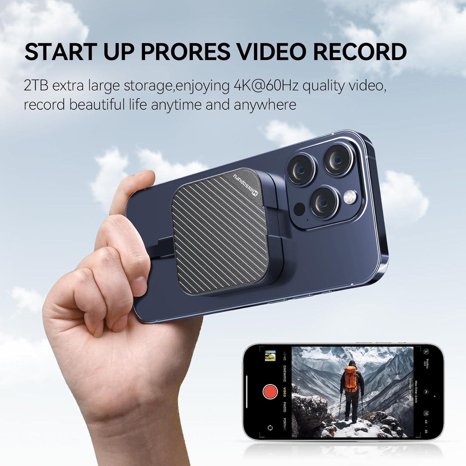 Caja SSD NVMe M.2 2230 Minisopuru Magnética 2TB USB C