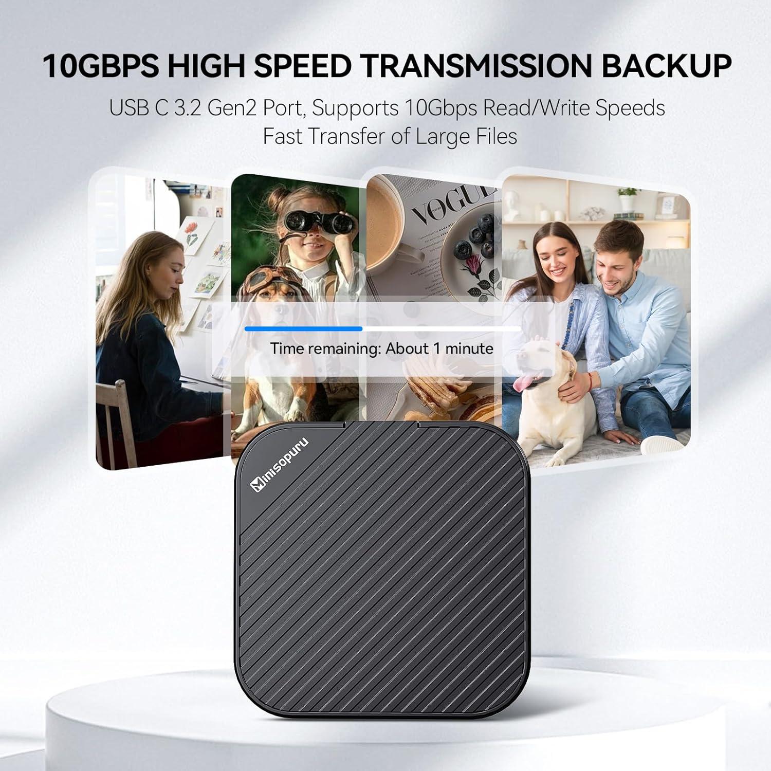 Caja SSD NVMe M.2 2230 Minisopuru Magnética 2TB USB C