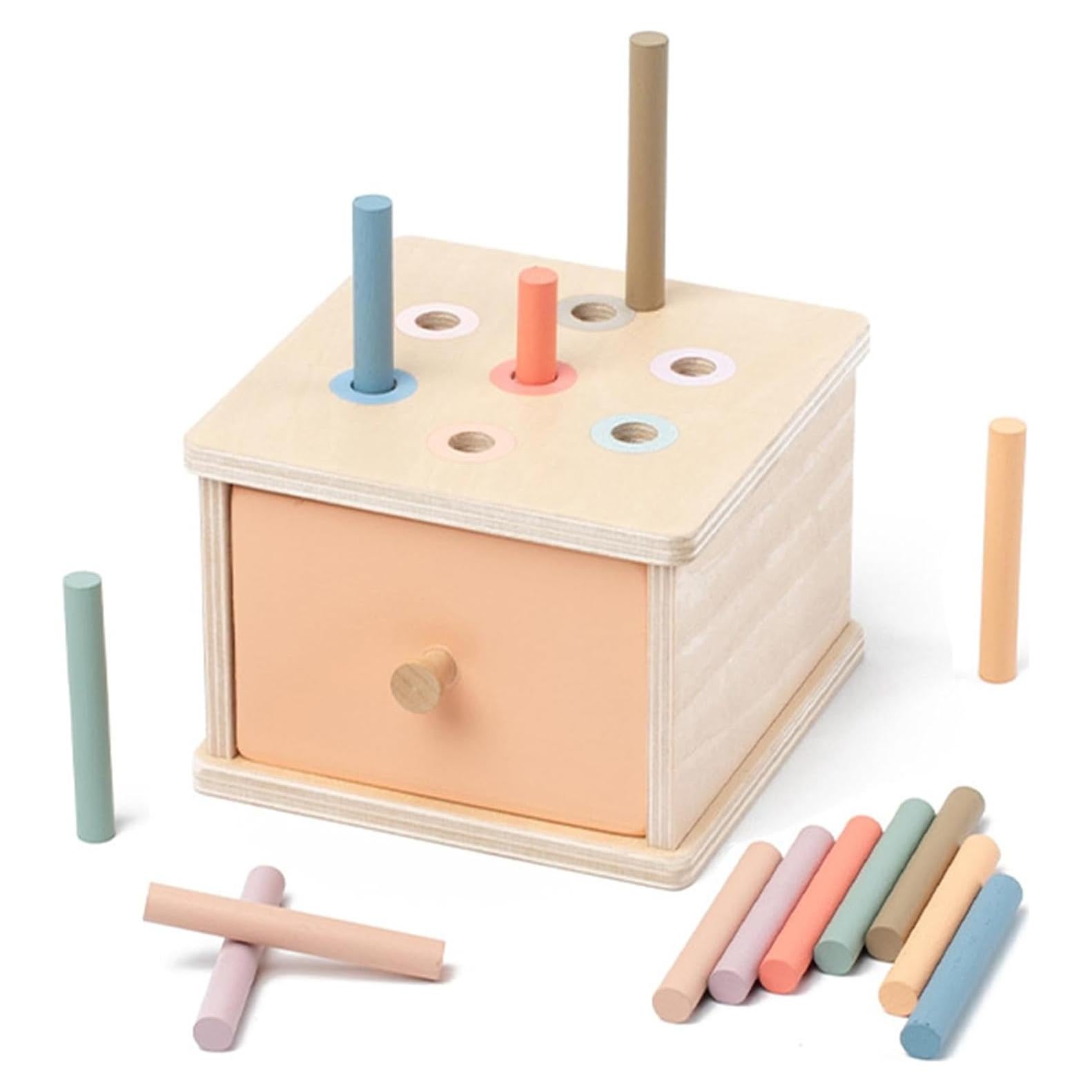 Juguetes Montessori Orannalar - Caja de Madera Educativa 12x9 cm