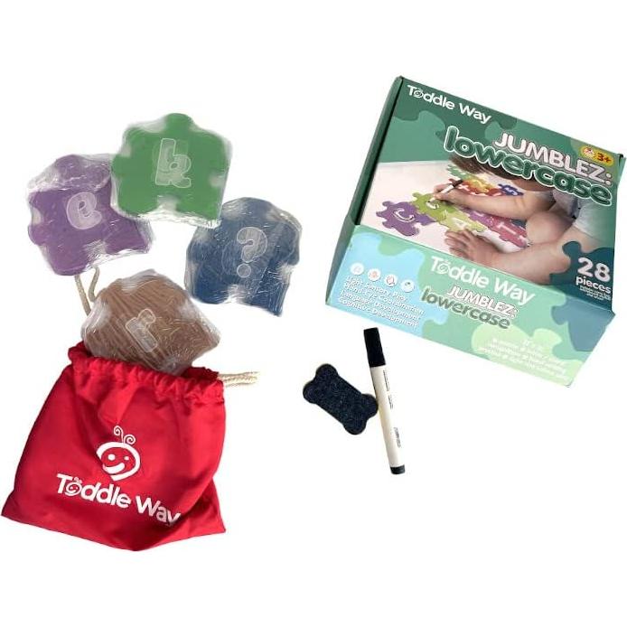 Juego de Rompecabezas Jumblez Minúsculas 28 Piezas Acrílico