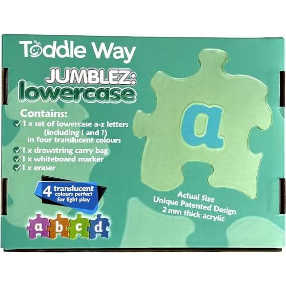 Juego de Rompecabezas Jumblez Minúsculas 28 Piezas Acrílico