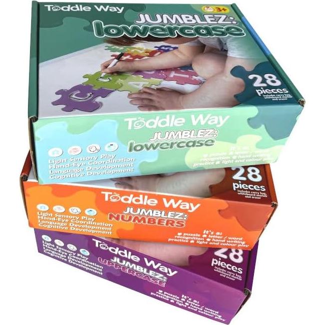 Juego de Rompecabezas Jumblez Minúsculas 28 Piezas Acrílico