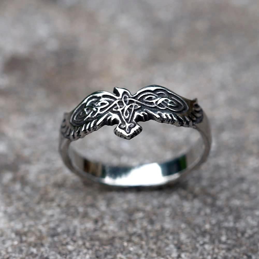 Anillo Vikingo Sinoyp de Acero Inoxidable Talla 11