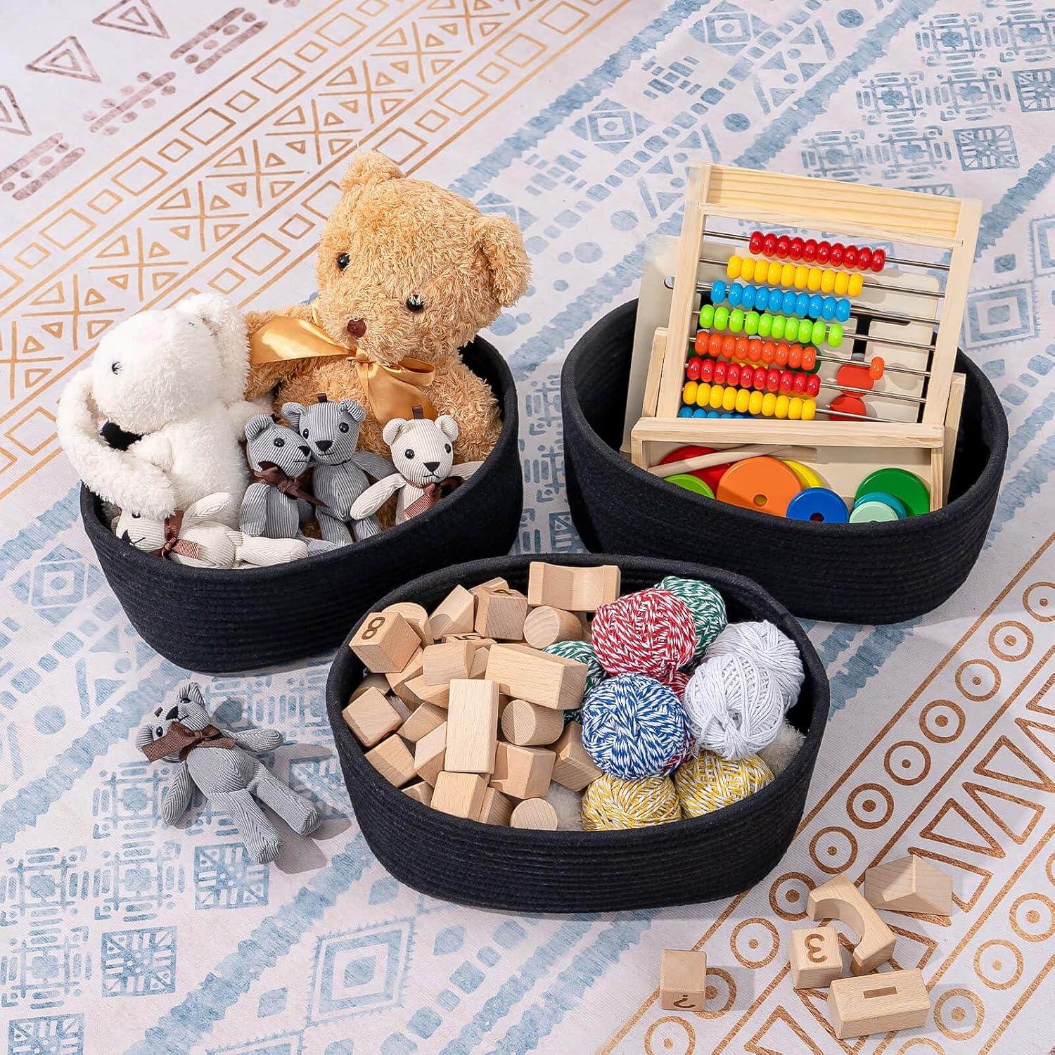 Cestas de Almacenamiento Negras CubesLand 30.5x20.3x12.7 cm 2 Pcs