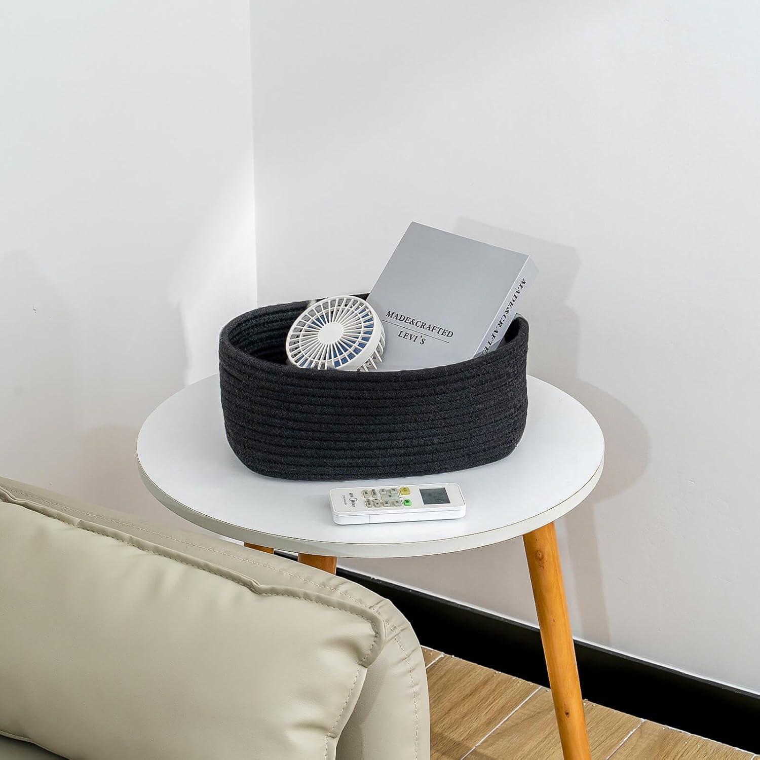 Cestas de Almacenamiento Negras CubesLand 30.5x20.3x12.7 cm 2 Pcs