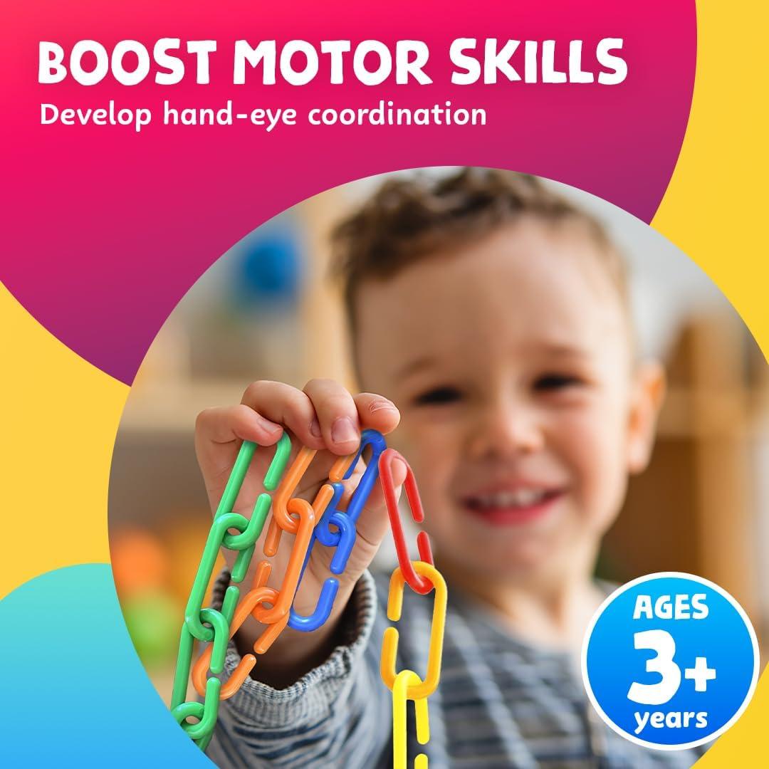 Enlaces Matemáticos Skoolzy 120 Piezas para Niños 3+