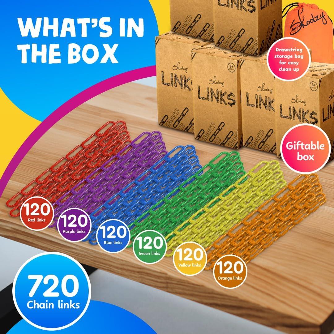 Enlaces Matemáticos Skoolzy 120 Piezas para Niños 3+