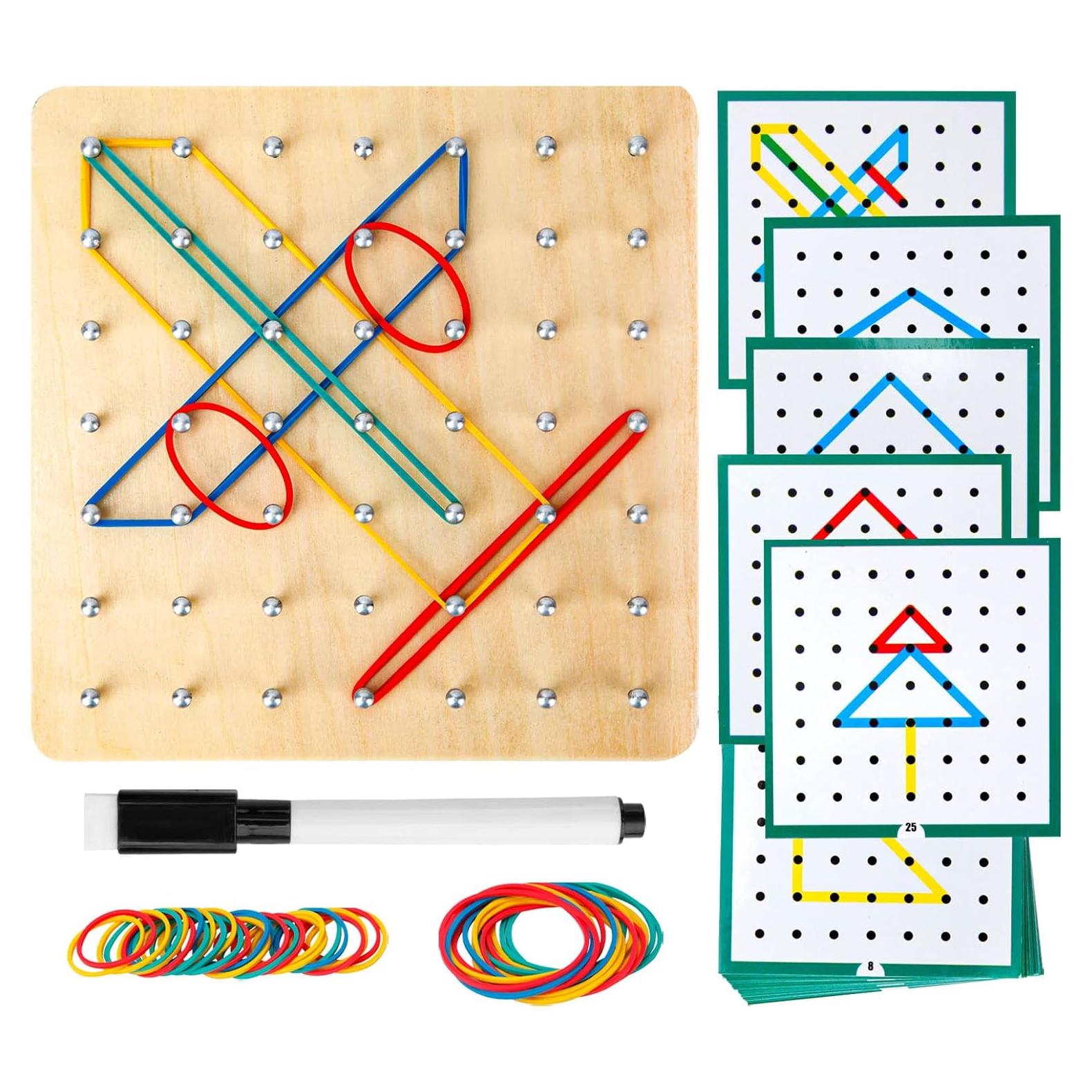 Tablero Geométrico de Madera HEELWIRE 15.24 cm Juguete Educativo