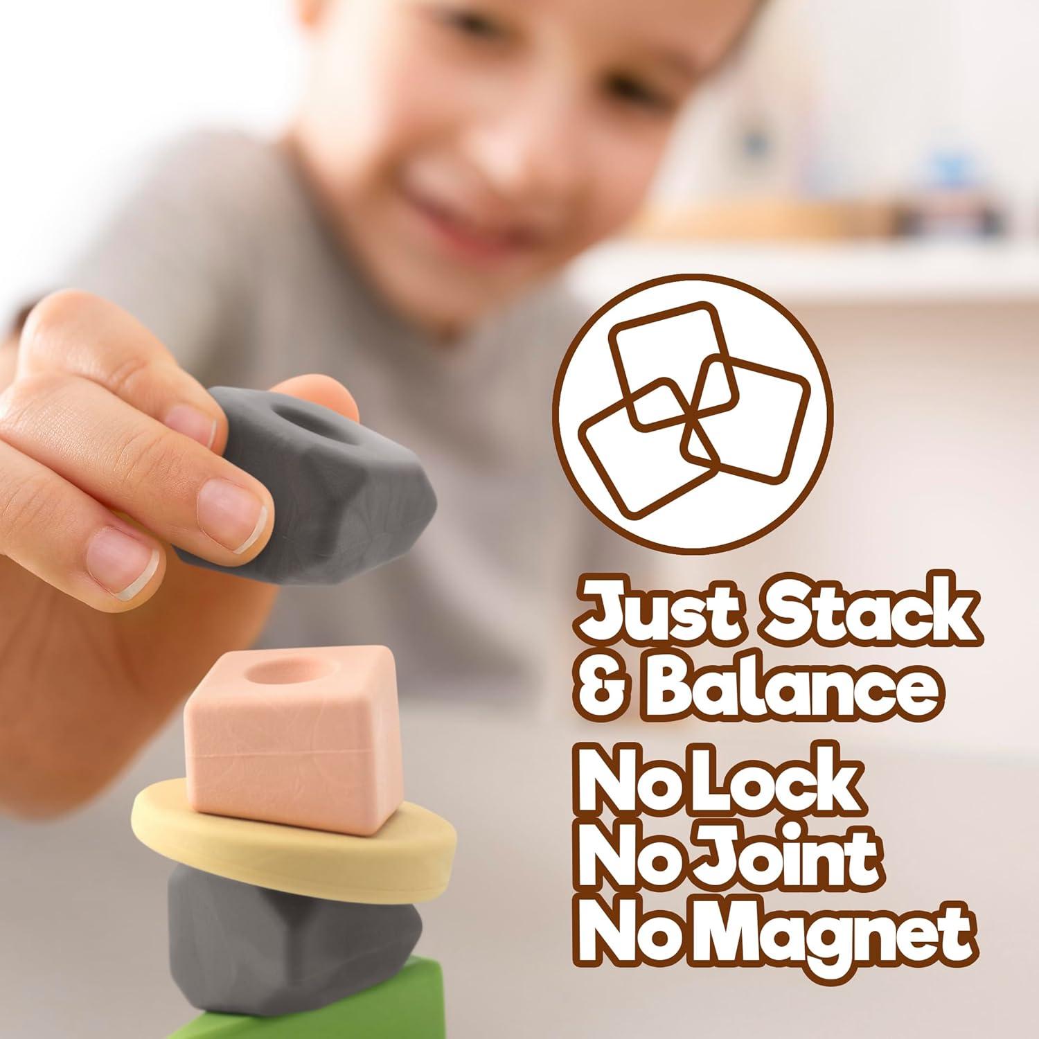 Juguetes Taksa Montessori 216 Pcs Bloques Apilables 3+ Años