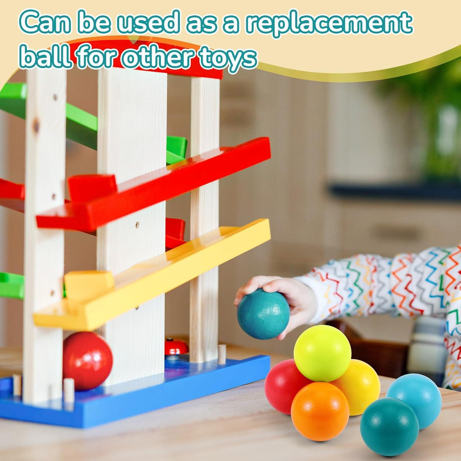 Bucherry 12 Bolas de Madera Montessori 45 mm Colorido