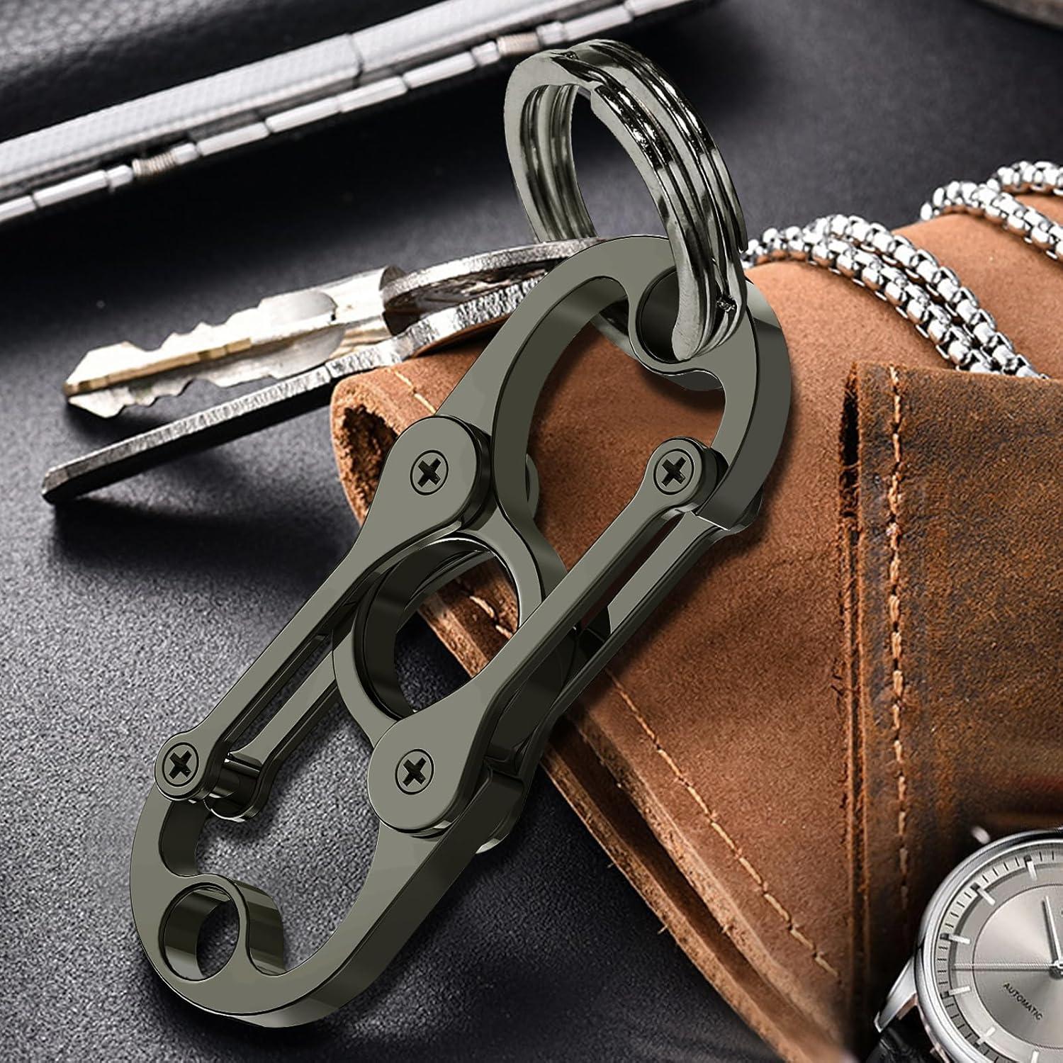 Llave Carabinero Yebongda con 4 Anillos y Abridor de Botellas