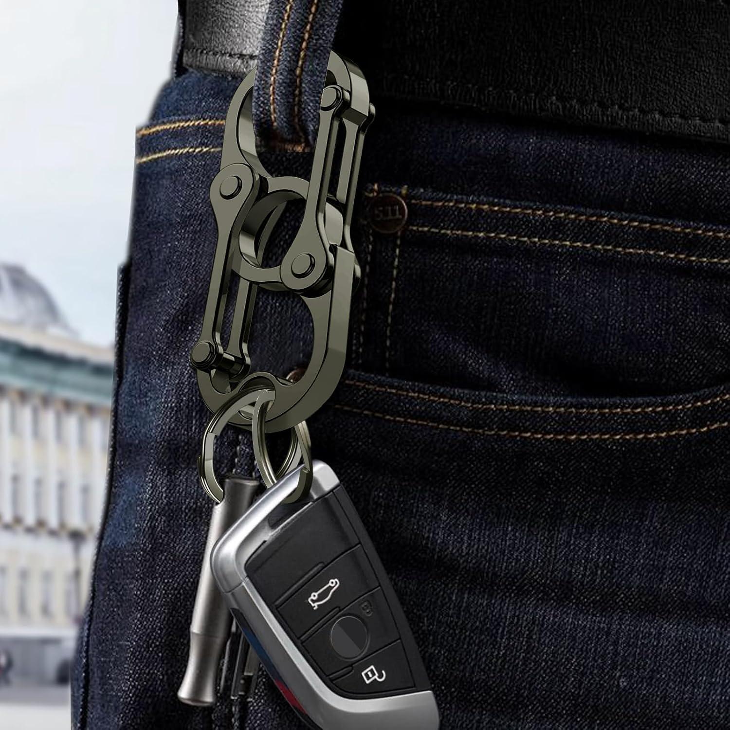 Llave Carabinero Yebongda con 4 Anillos y Abridor de Botellas