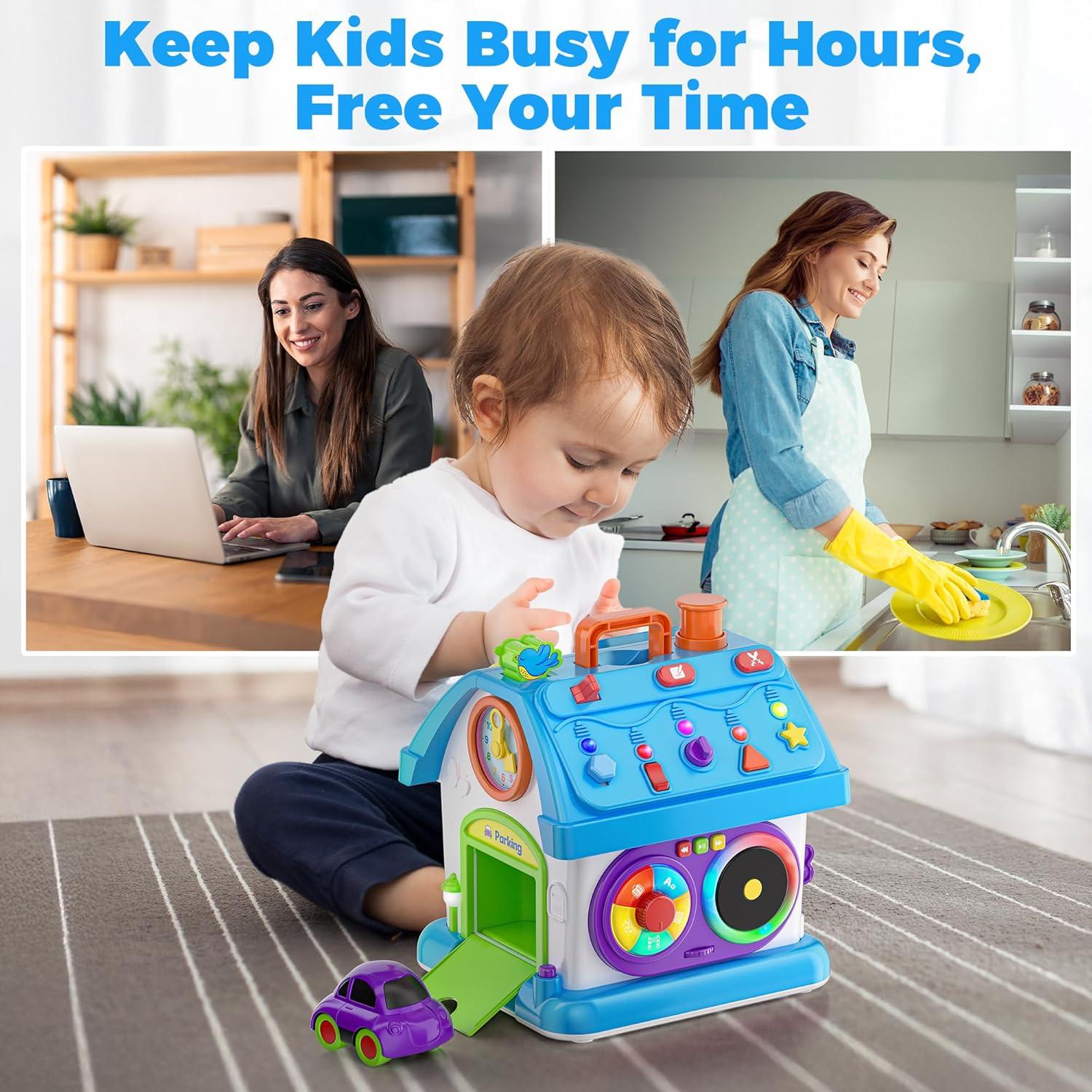 Juguete Montessori Musical Talkfun 14 en 1 para Bebés 1-2 Años