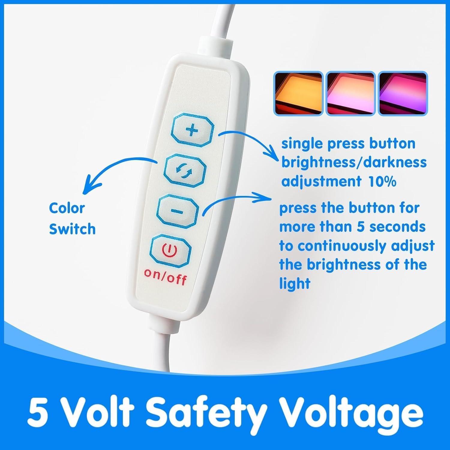 Caja de Luz Sensorial Odoorgames 40.64 cm 3 Temperaturas 10 Brillos
