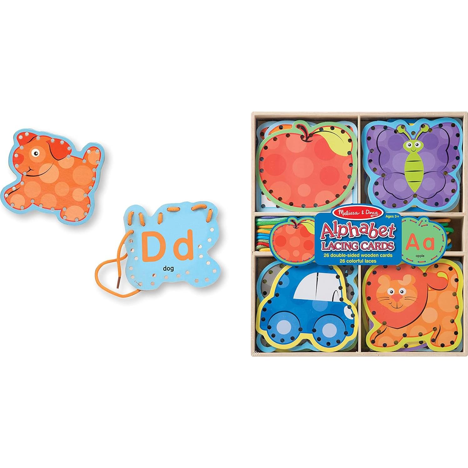 Tarjetas de Enhebrado de Letras Melissa & Doug - 26 Piezas