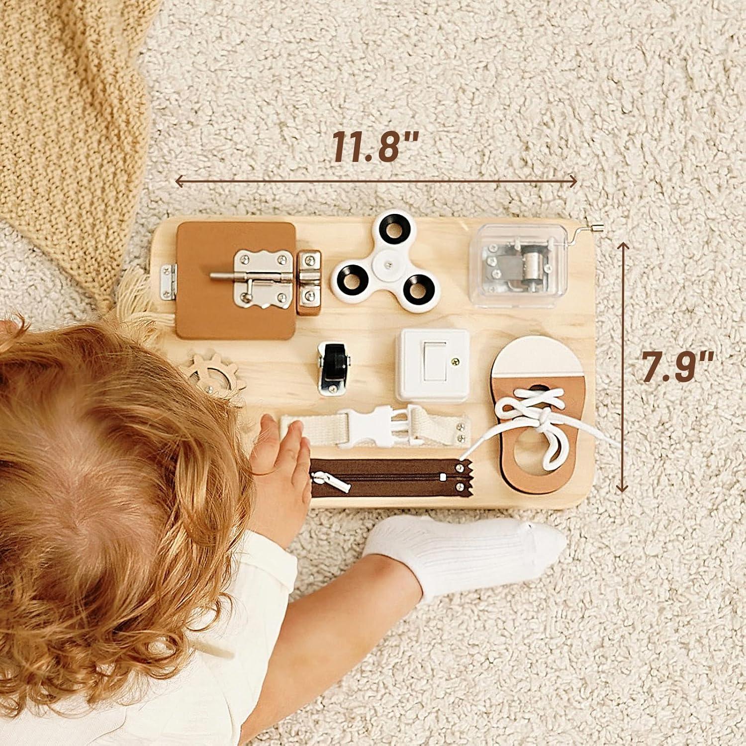 Tablero Ocupado Potatomato - Juguete Educativo de Madera 30x20 cm