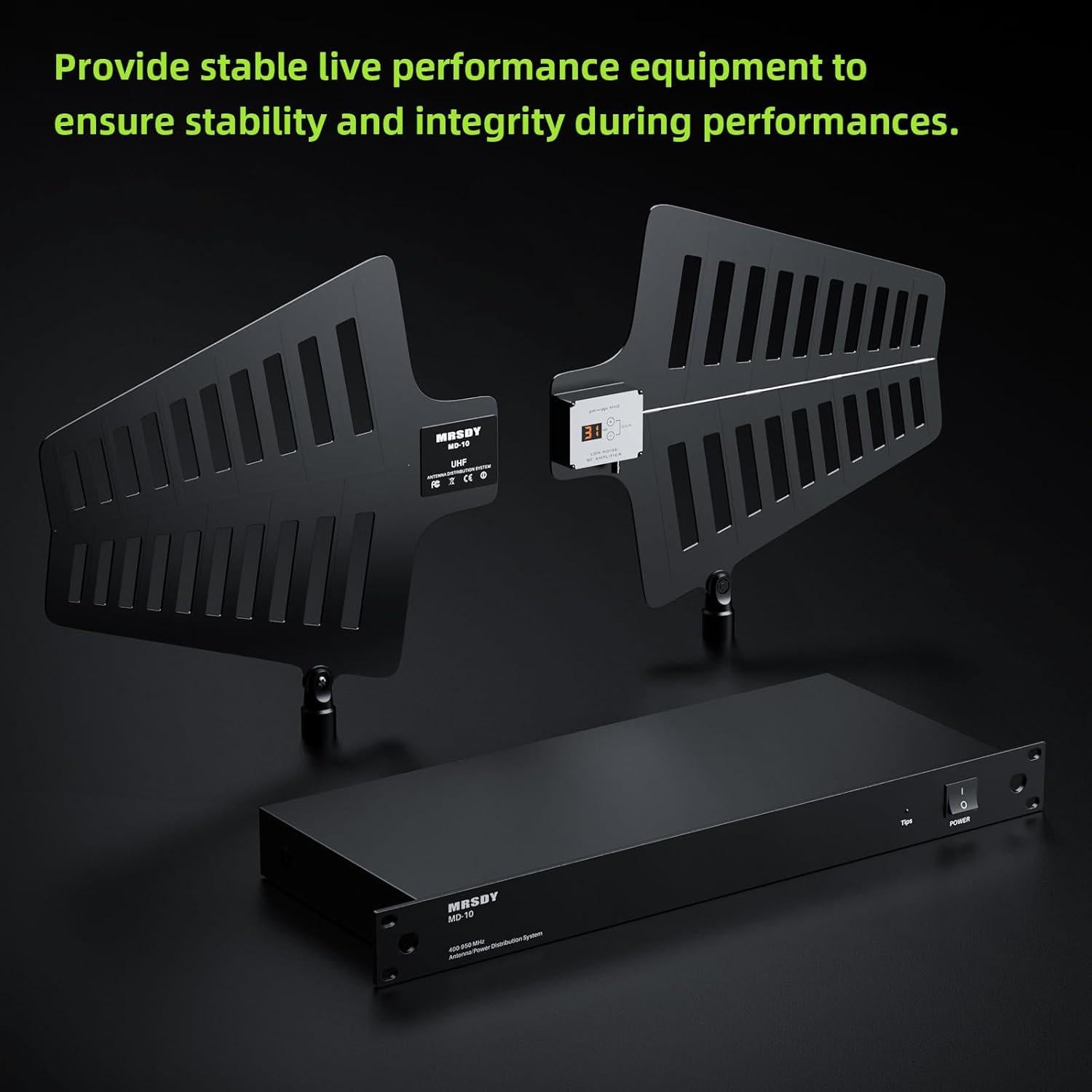 Sistema de Distribución de Antena Inalámbrica UHF MRSDY MD-10