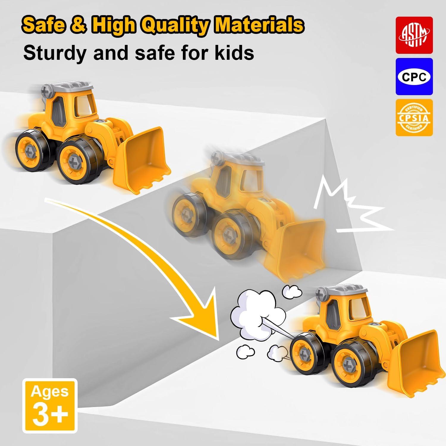 Juguetes de Camión de Construcción Desarmable Trovogil 6 Piezas