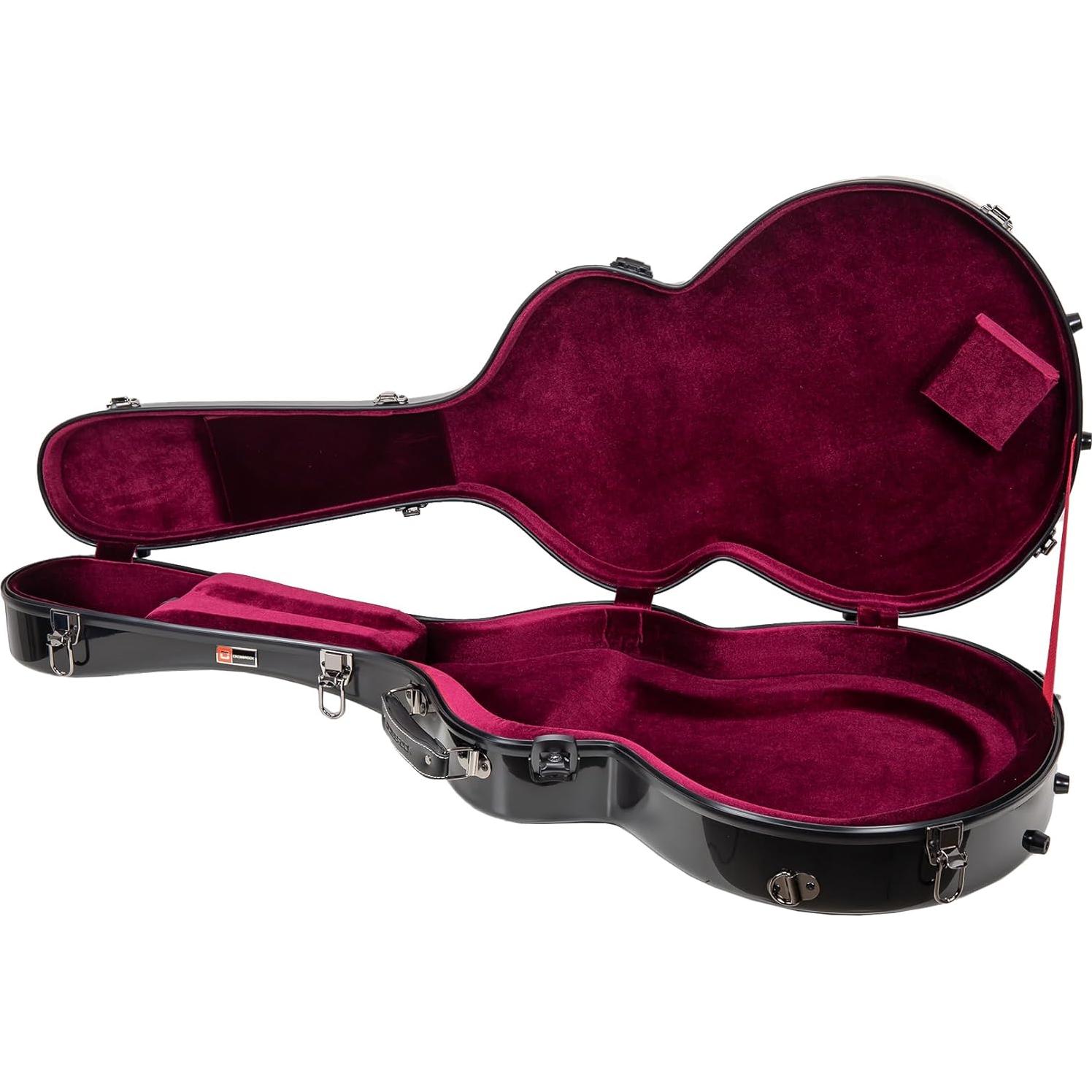 Funda de Fibra de Vidrio Crossrock para Guitarras Eléctricas 335 Negra