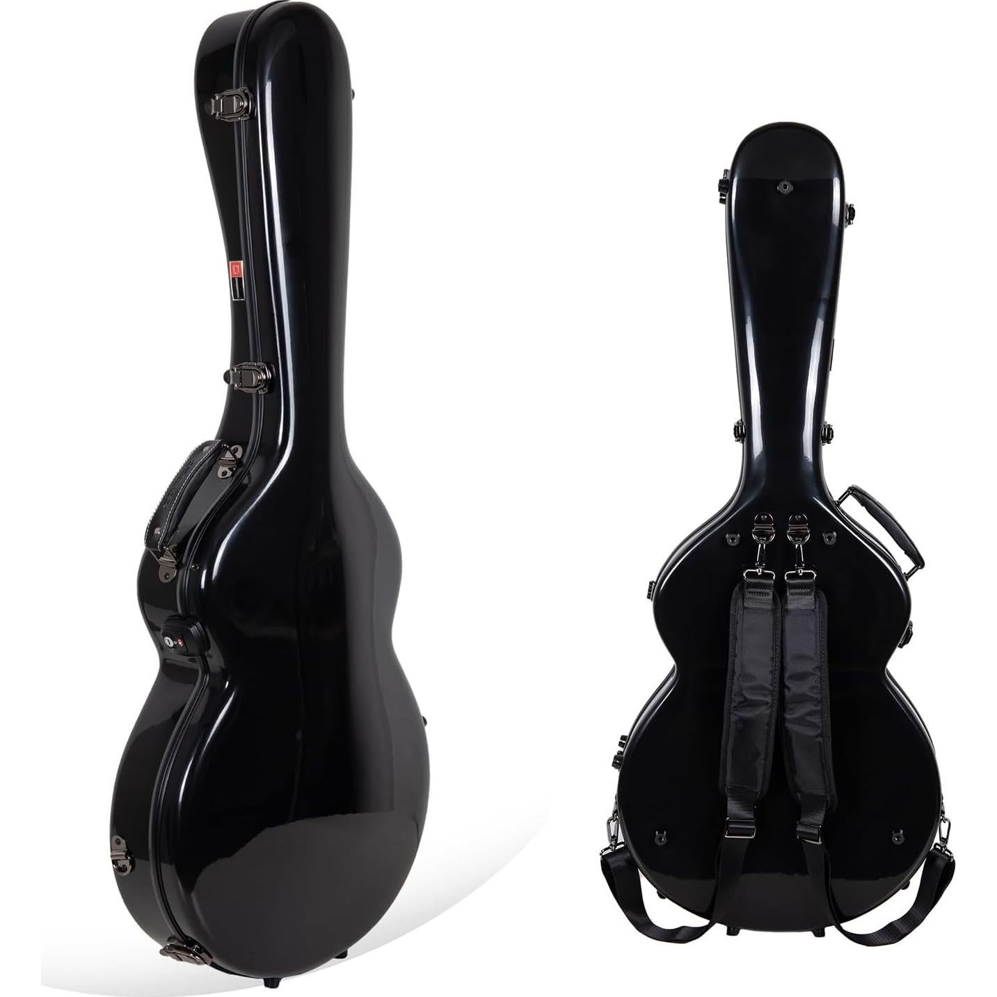 Funda de Fibra de Vidrio Crossrock para Guitarras Eléctricas 335 Negra