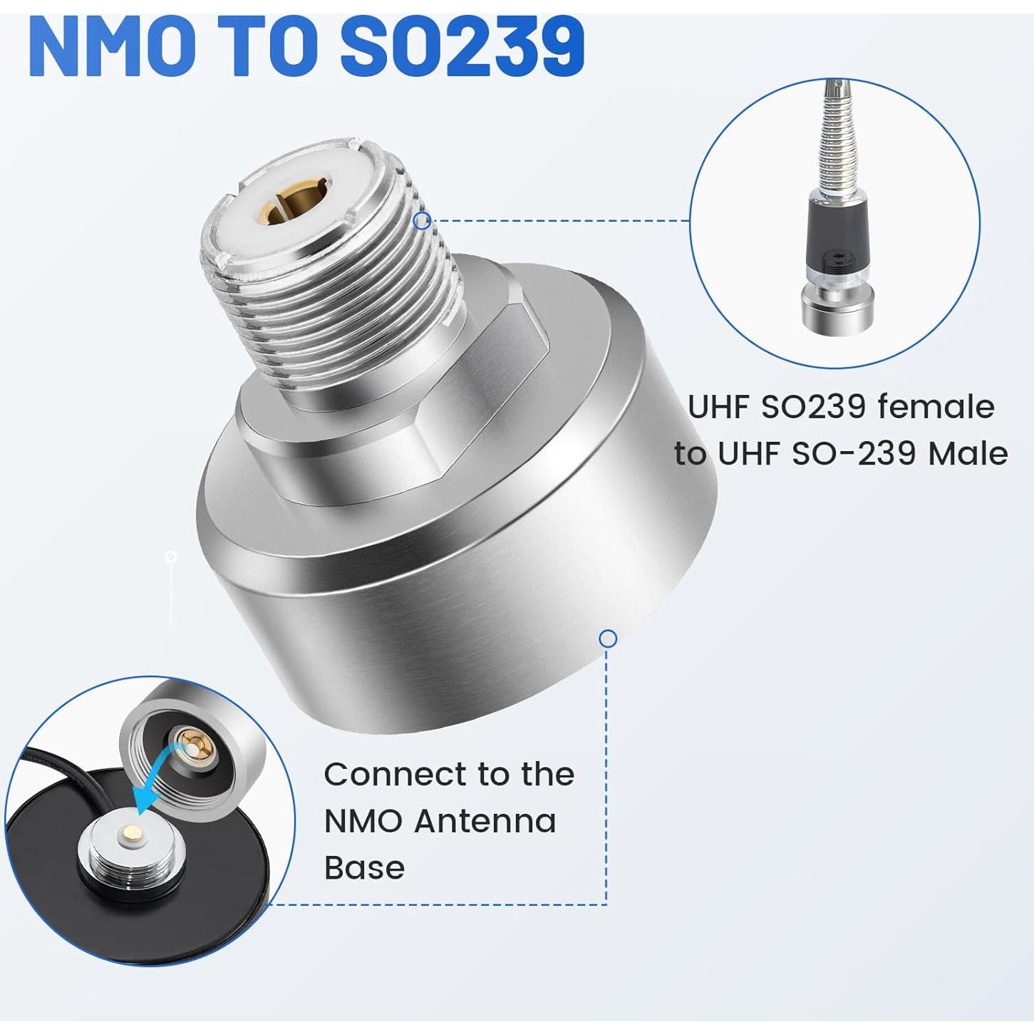 Adaptador NMO a SO239 Anina TX-AN2880 Antena VHF UHF