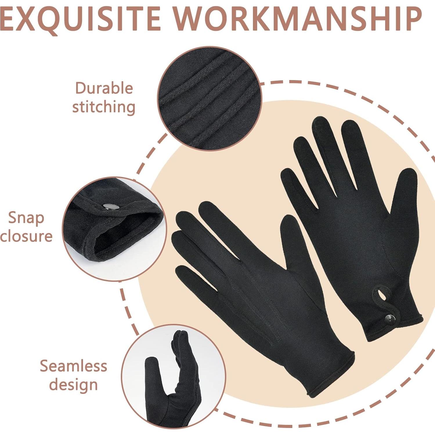 Guantes de Algodón Blanco Zenssia Parade para Inspección de Joyería