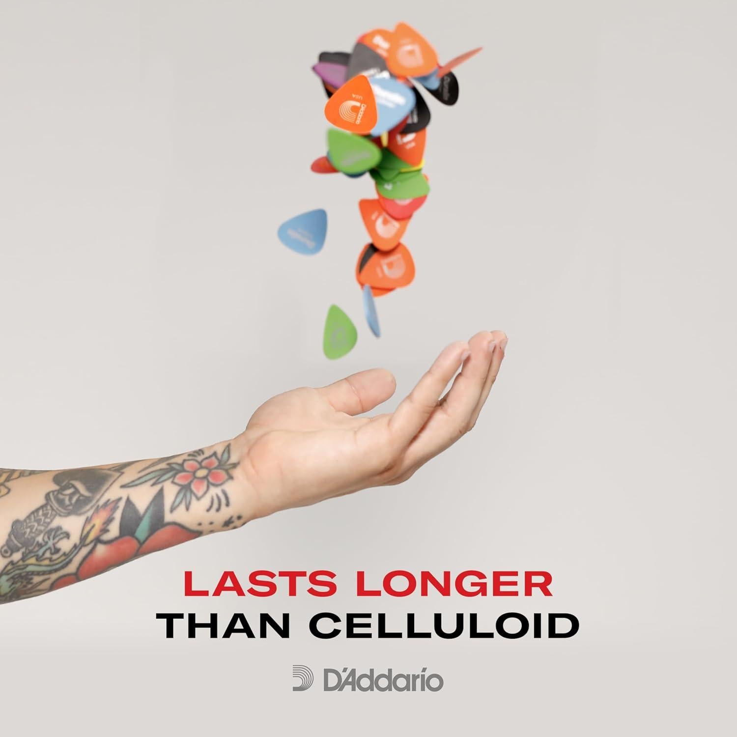 Pua de Guitarra D'Addario Duralin 0.70mm Paquete de 10