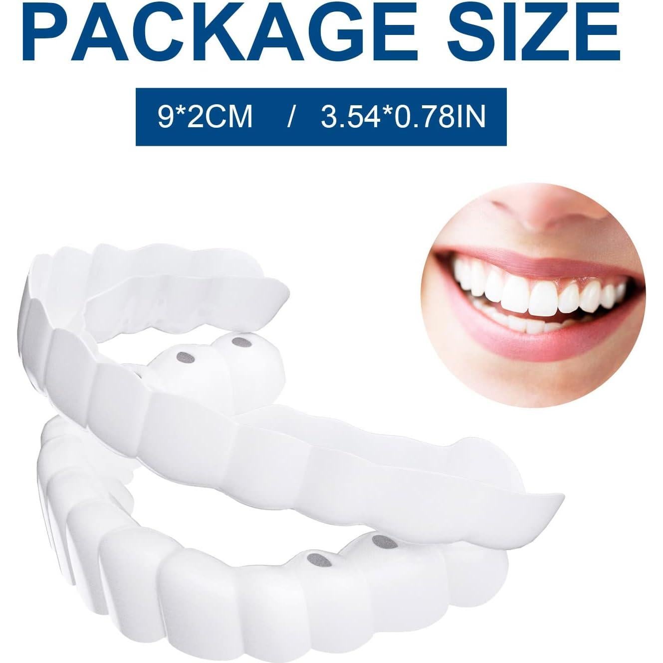 Carillas Dentales Ajustables YAFIYGI - 2 Pares Naturales