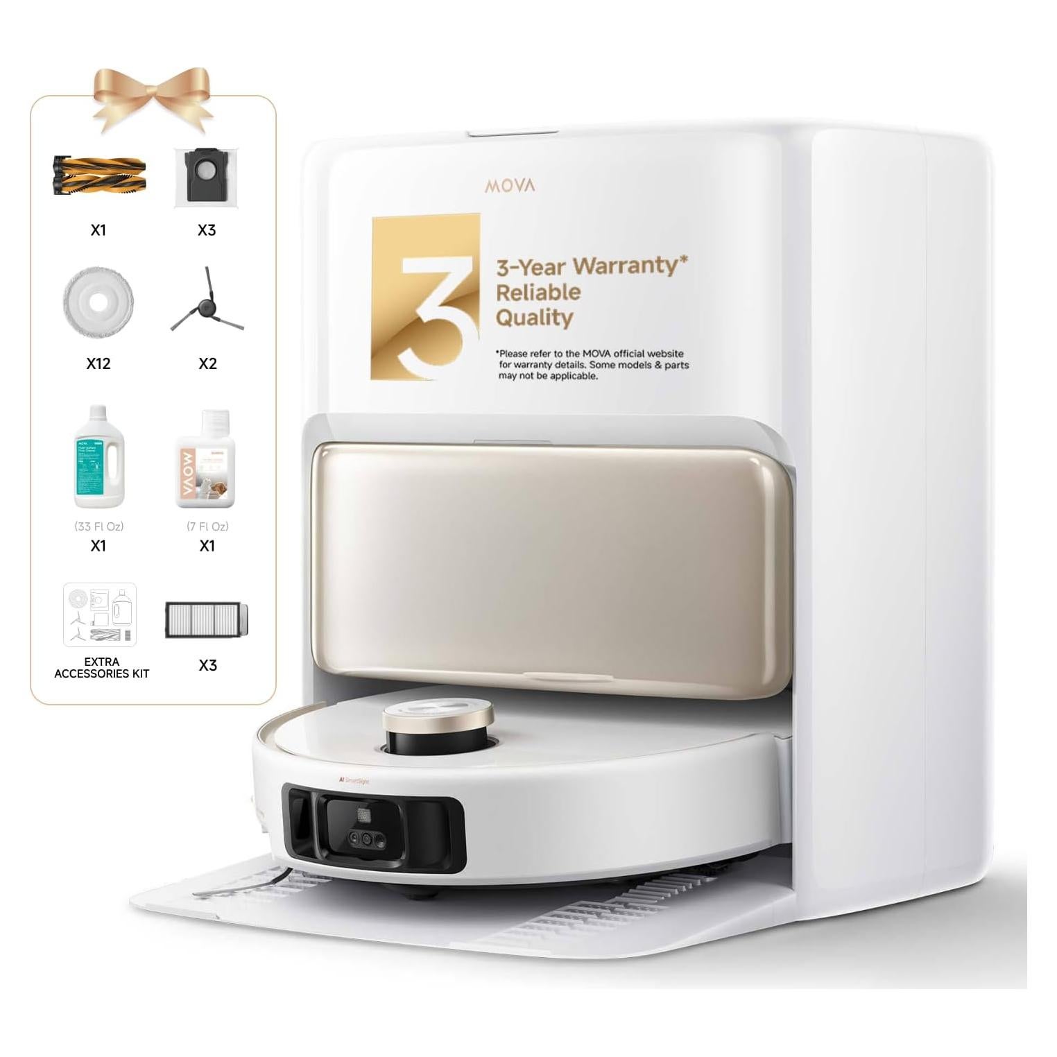 Robot Aspirador Mova V50 Ultra con Mopa y 24000 Pa de Succión