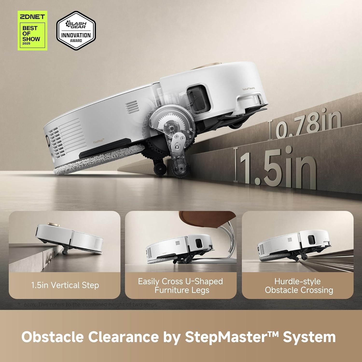 Robot Aspirador Mova V50 Ultra con Mopa y 24000 Pa de Succión