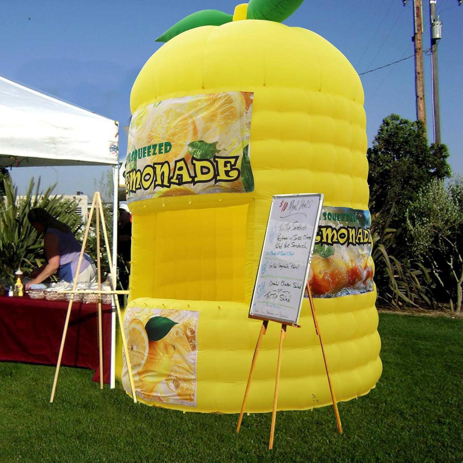 Stand Inflable de Limón Amarillo Yuhuya 3.05x3.05x4.57m