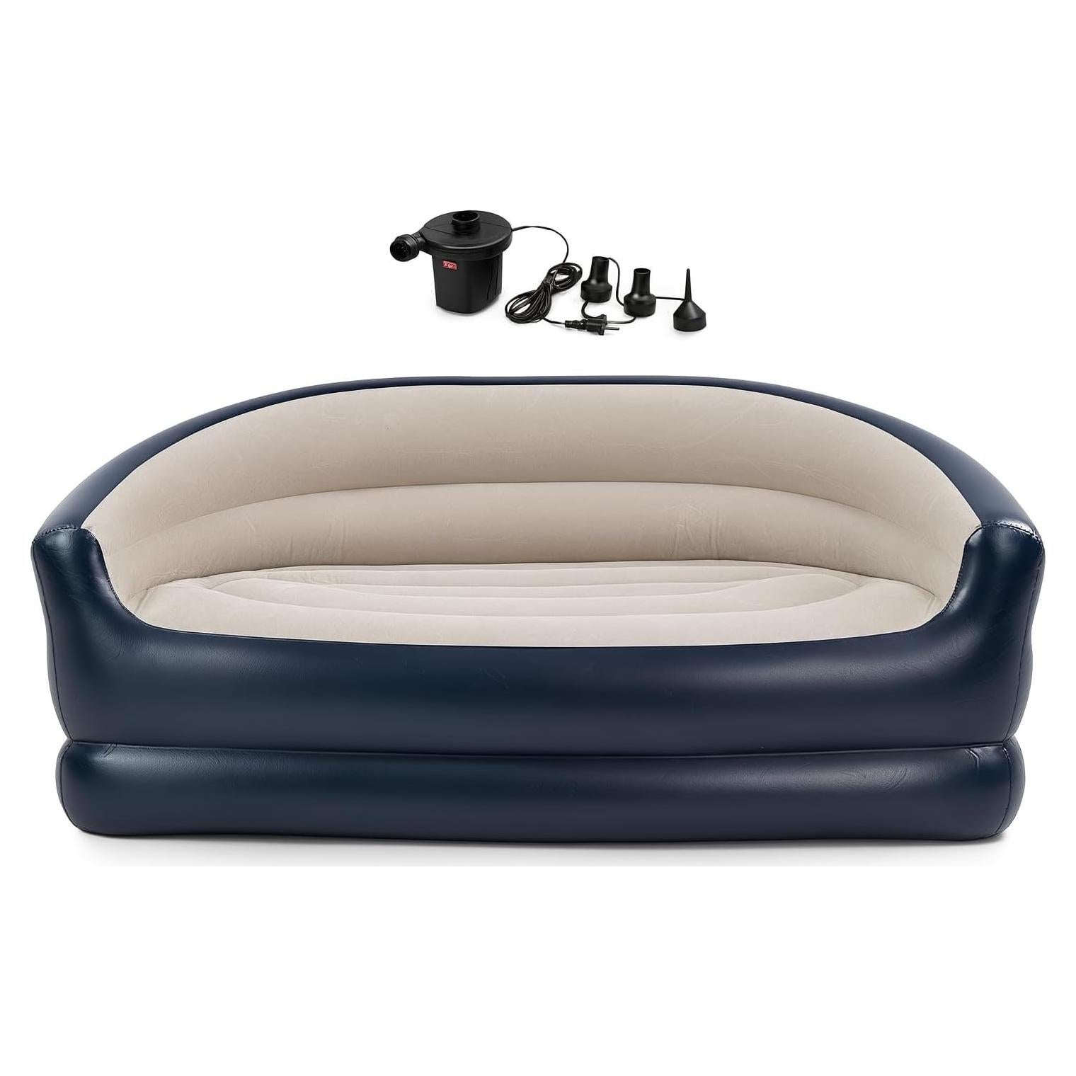 Sofá Inflable Doble Yosogo con Bomba de Aire - 150kg