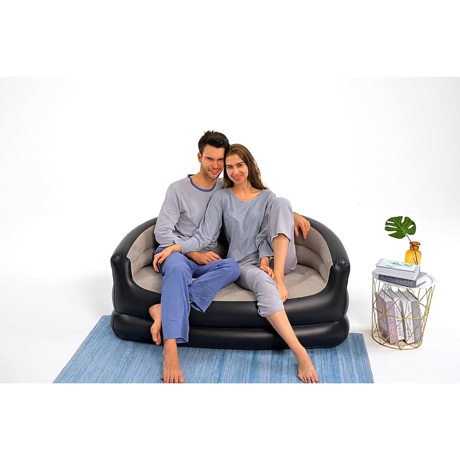 Sofá Inflable Doble Yosogo con Bomba de Aire - 150kg