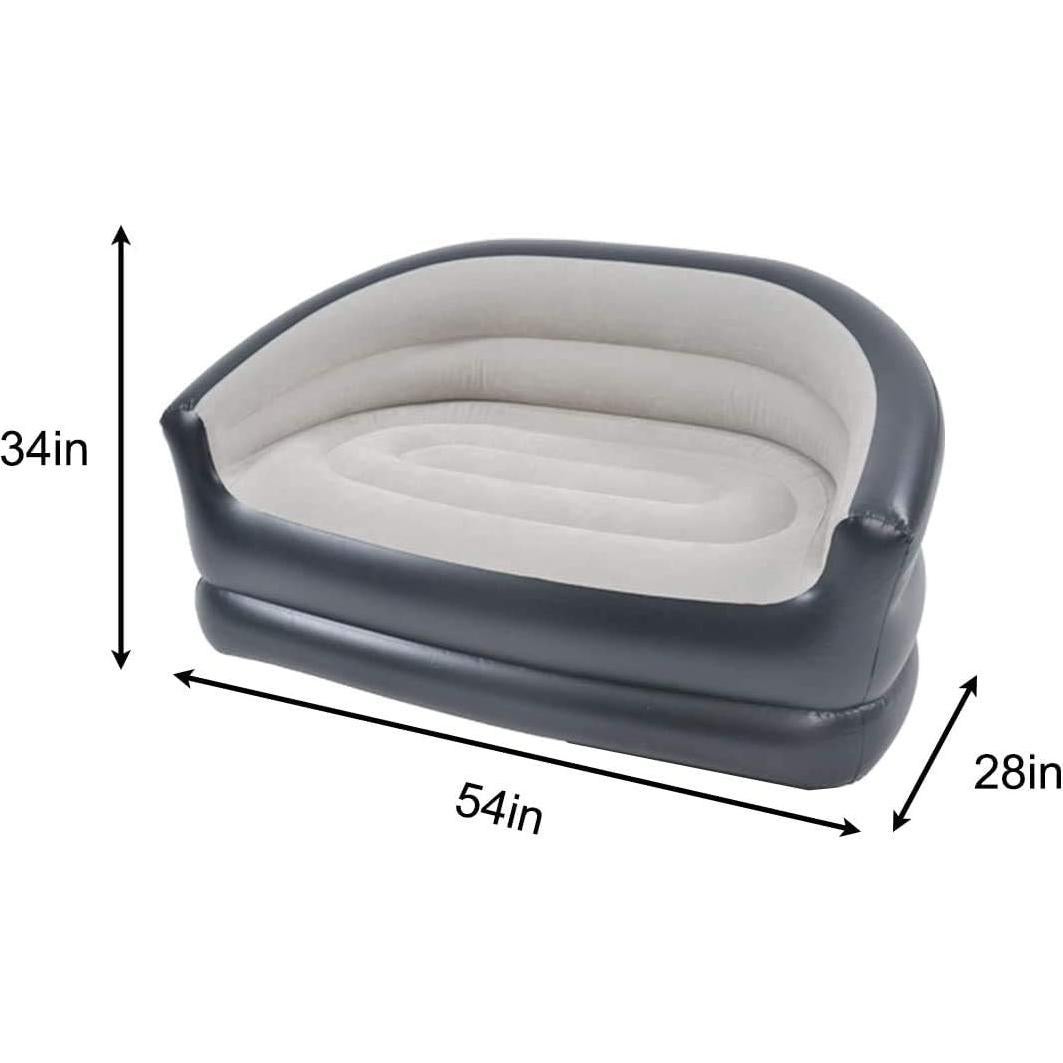 Sofá Inflable Doble Yosogo con Bomba de Aire - 150kg