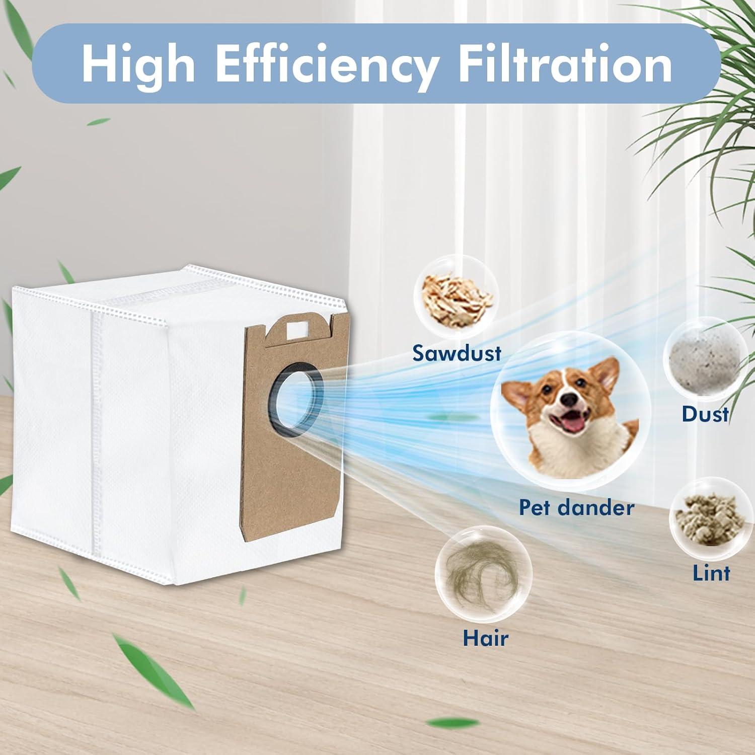 Paquete de 10 Bolsas de Polvo Yonice D10 Plus 4.0L para Aspiradora