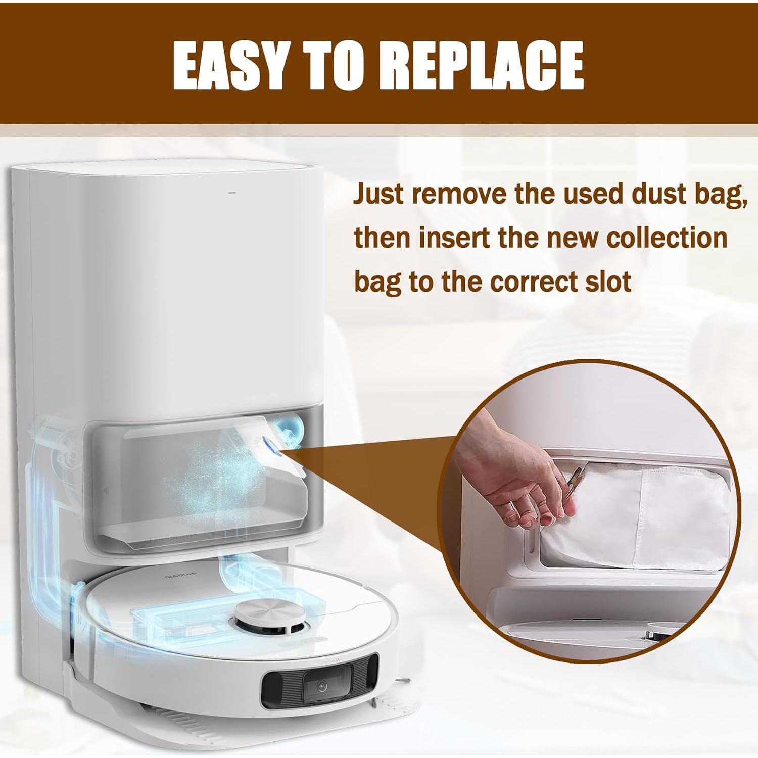 Paquete de 8 bolsas de polvo TIPOPOM para D10 Pro Z10 Pro