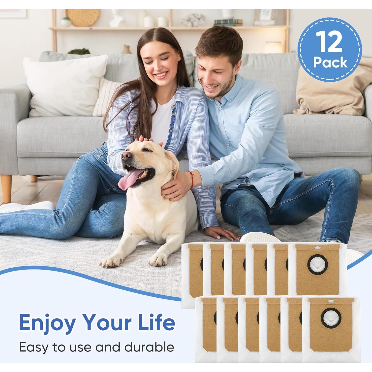 Paquete de 12 bolsas de repuesto Eufy L50 L60 SES 289g