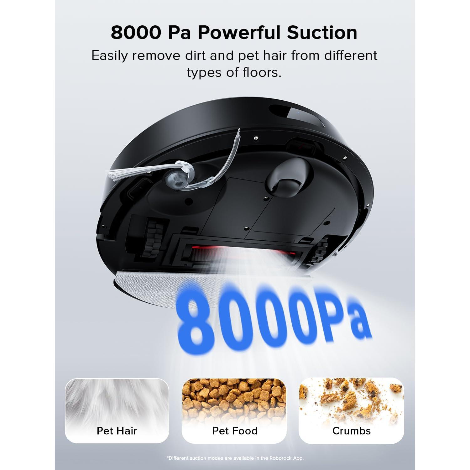 Roborock Q7 L5 Robot Aspiradora y Mopa 8000Pa Negro