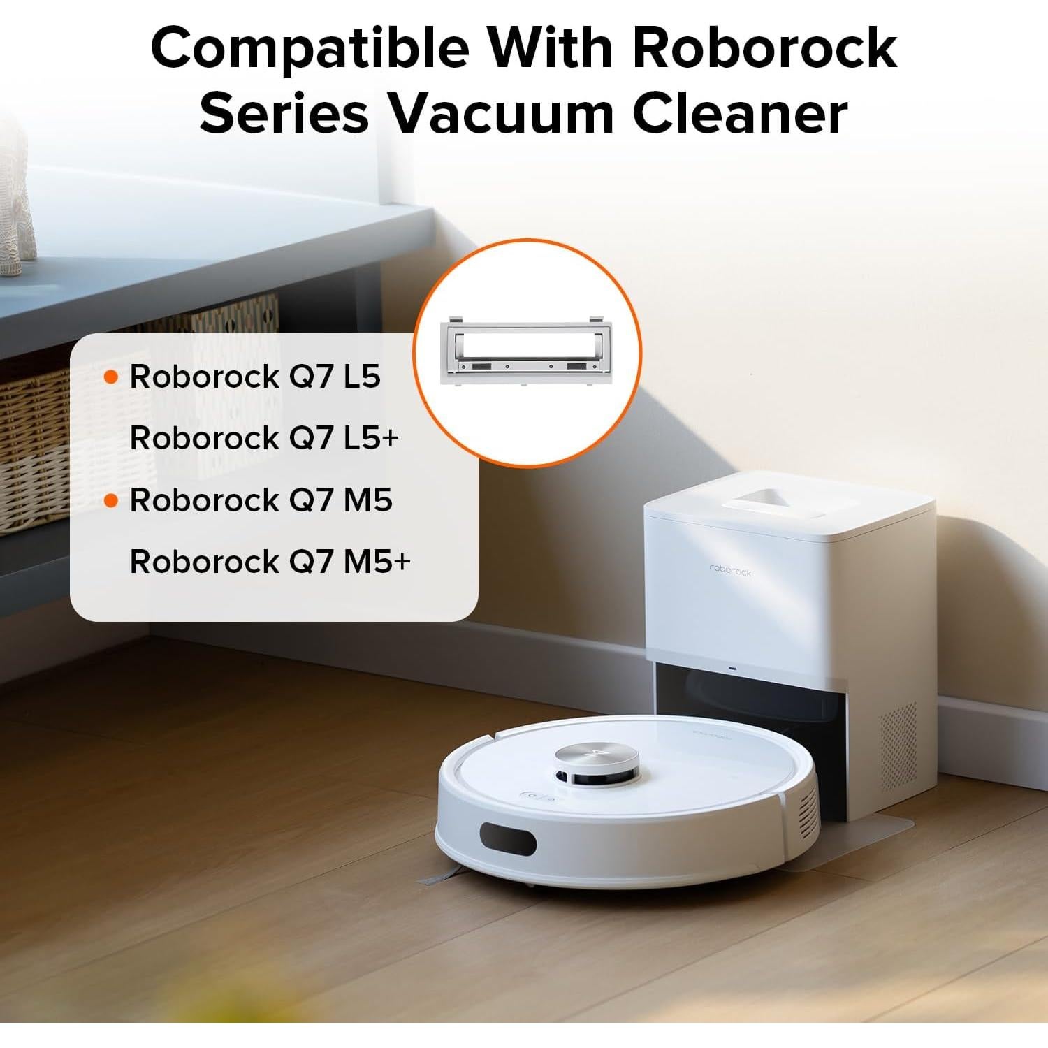 Aspiradora Robot Roborock Q7 M5 con Mopa y Cubierta de Goma