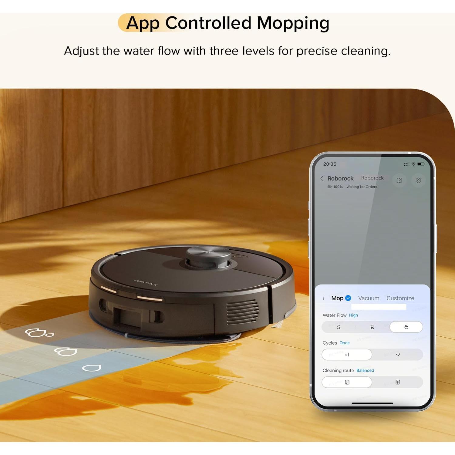 Aspiradora Robot Roborock Q7 M5 Negra con Mopa Microfibra