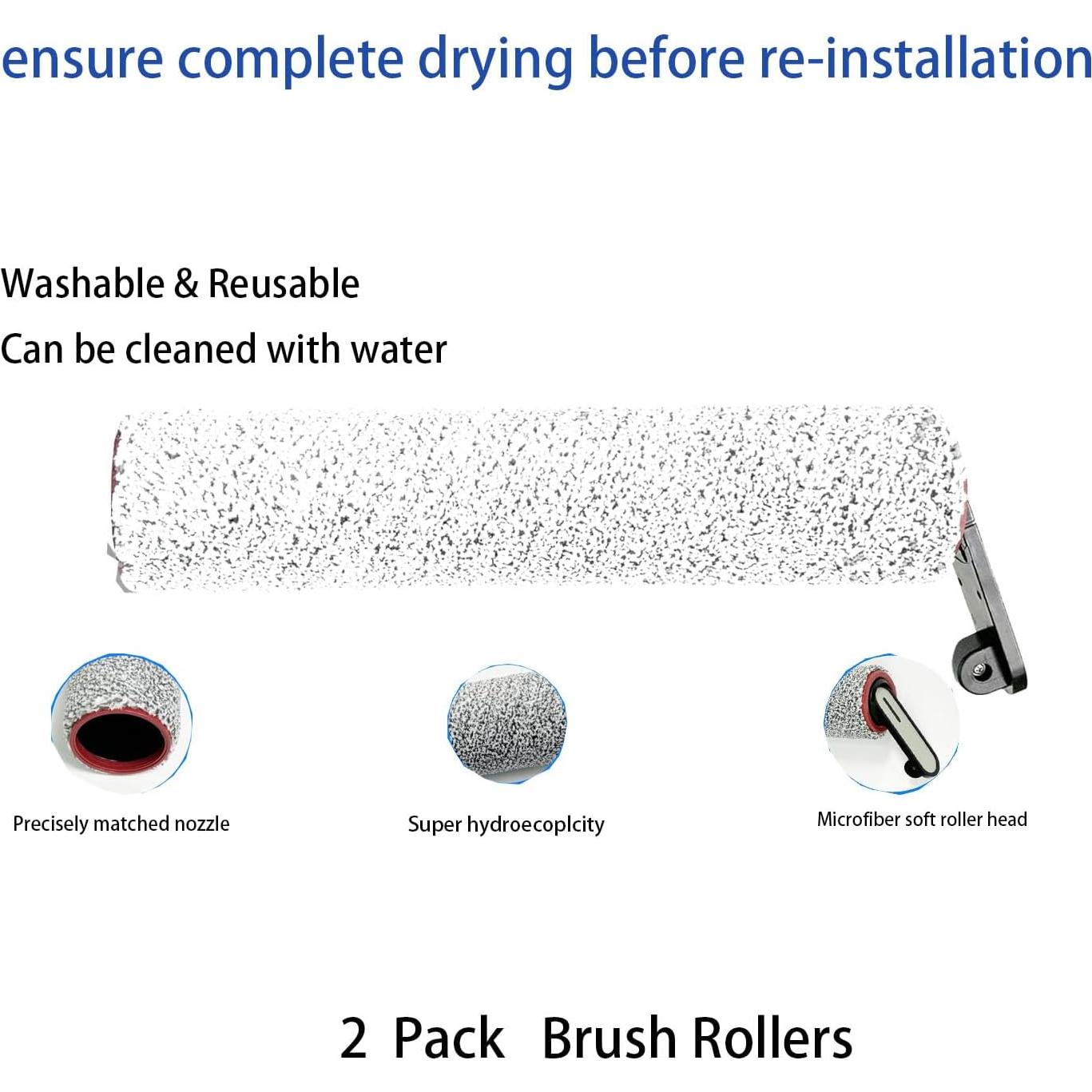 Kit de Repuestos MANYHYAM para Aspiradora Dreame H14 Pro - 2 Cepillos y 2 Filtros