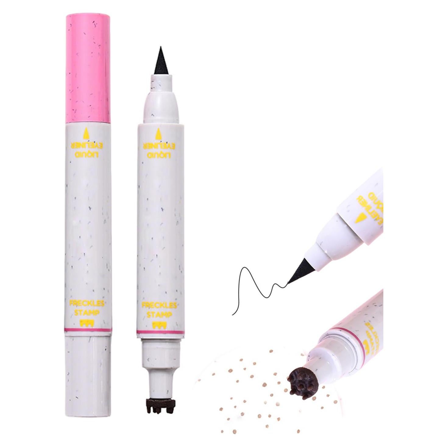 Sello de Pecas Falsas 2 en 1 Aaiffey - Delineador Líquido Negro