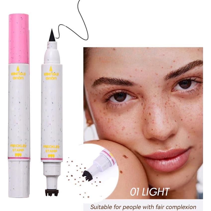 Sello de Pecas Falsas 2 en 1 Aaiffey - Delineador Líquido Negro