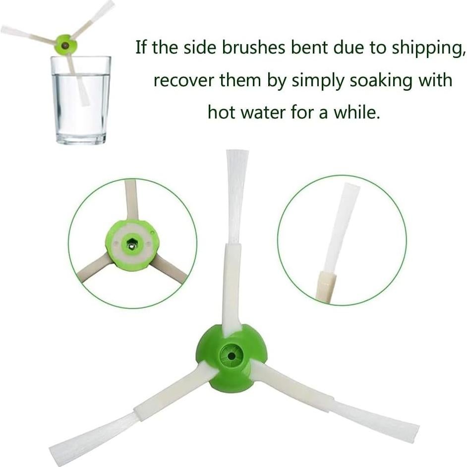 Kit de Repuestos MIXEAL para iRobot Roomba i7 i3 i4 i5 i6 i8 - 2 Cepillos Multi-Superficie, 6 Filtros HEPA, 10 Cepillos Laterales