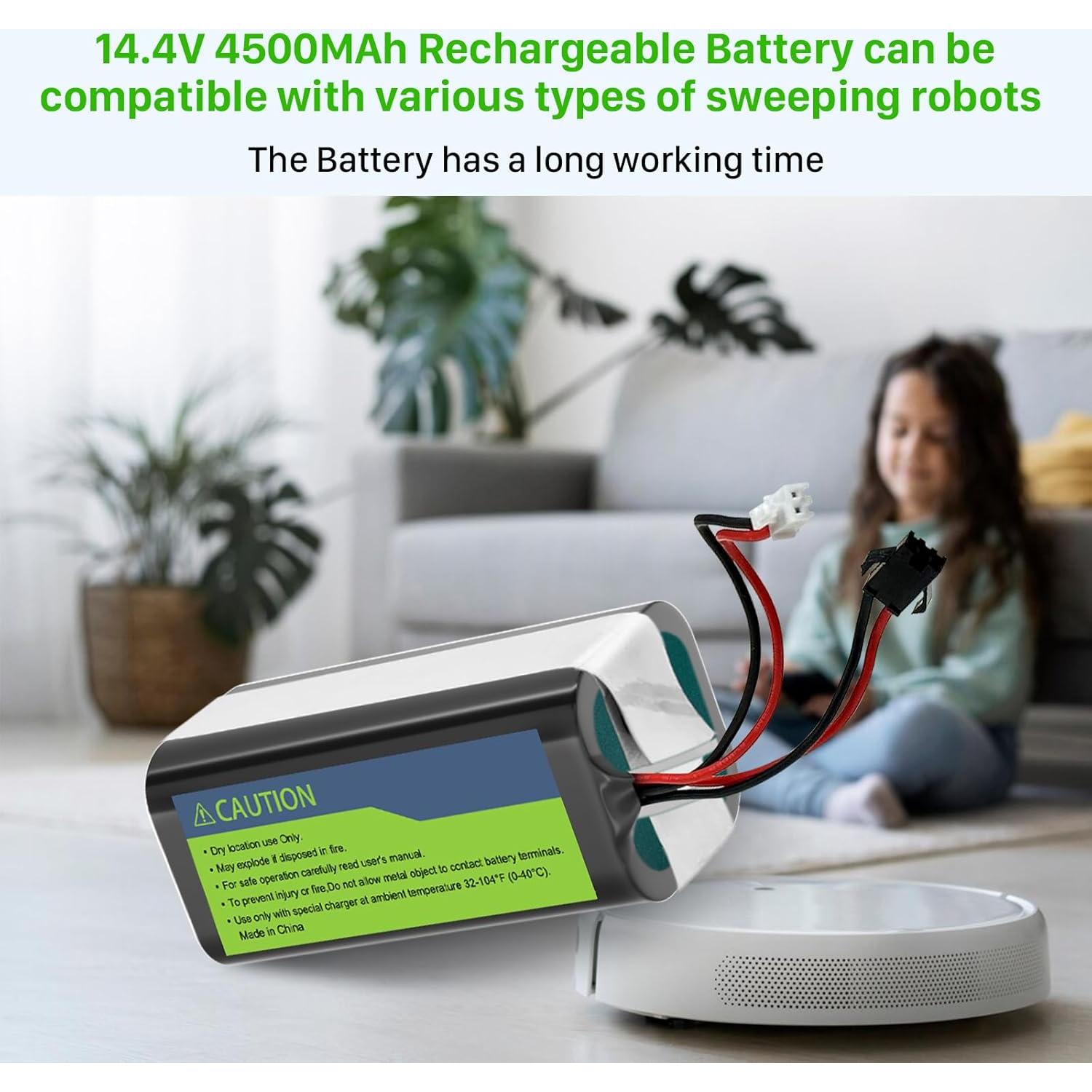 Batería de Reemplazo KOOAQQ RVBAT850 4500mAh para Aspiradoras Shark