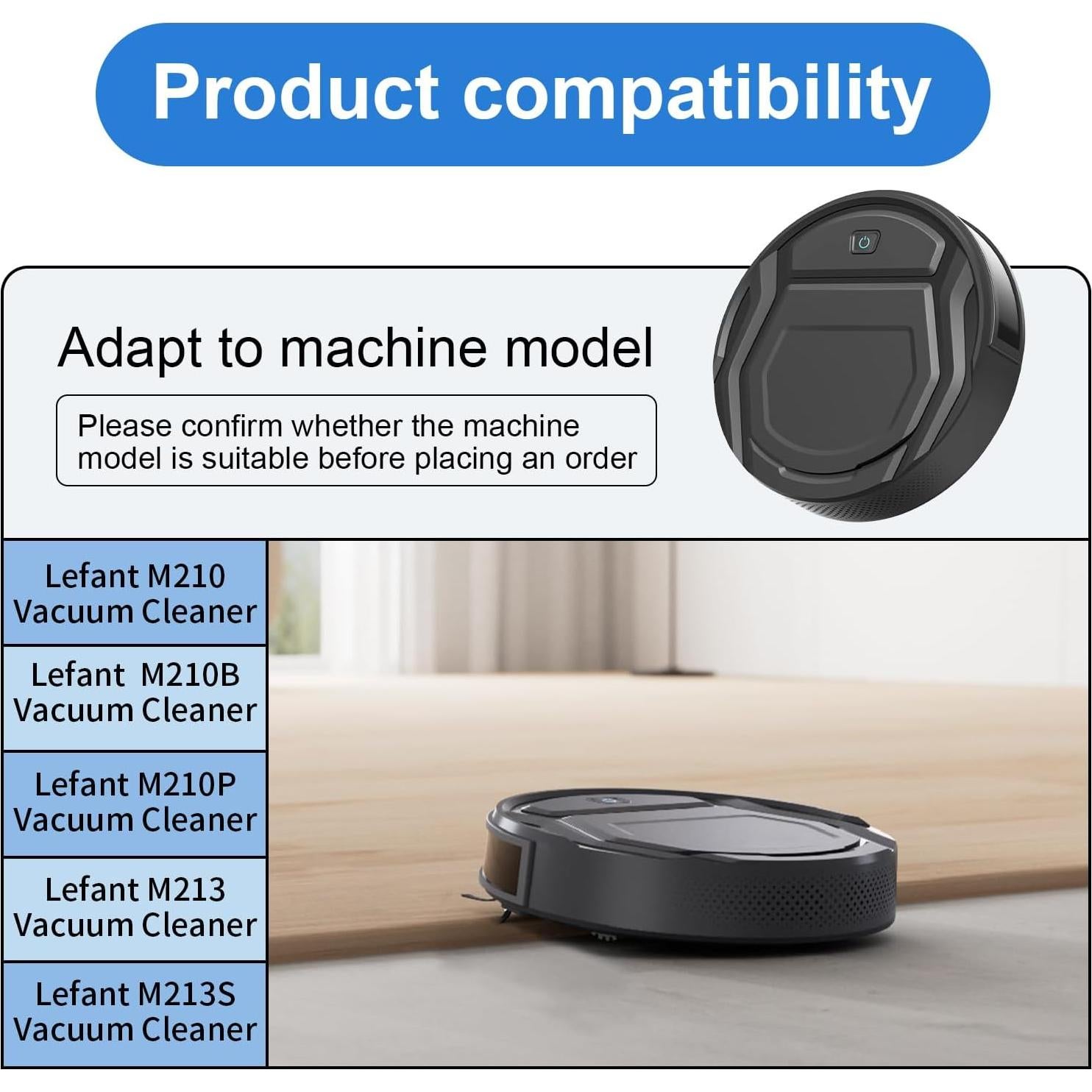 Batería de Reemplazo 12.8V 2000mAh para Aspiradora Lefant M210