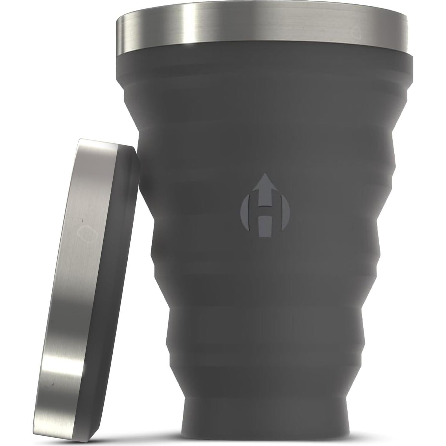 Vaso Plegable HYDAWAY 0.47L Silicona y Acero Inoxidable