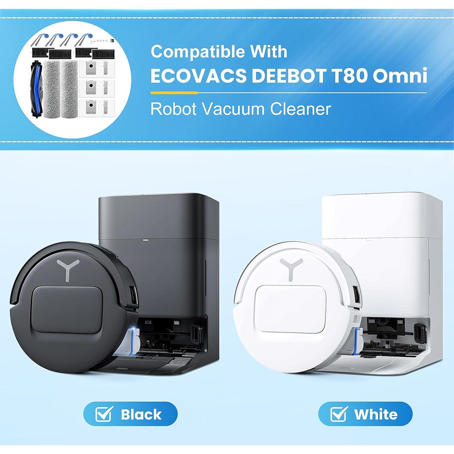 Repuestos para Aspiradora Robot ECOVACS DEEBOT T80 Omni - 18 Piezas