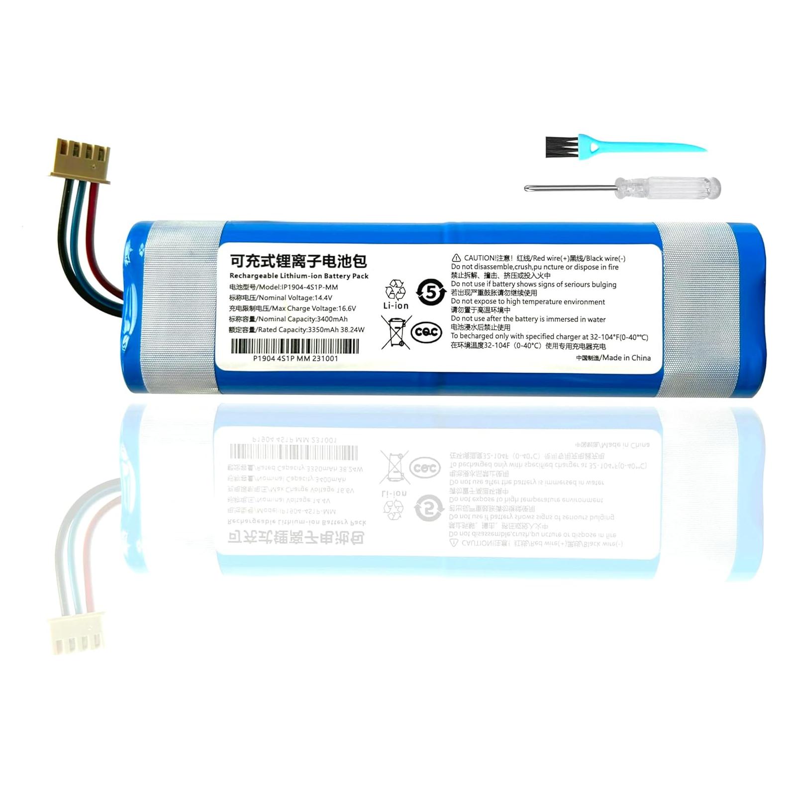 Batería de Litio 14.4V 3400mAh para Ecovacs Deebot N8/N8+/N8 PRO+