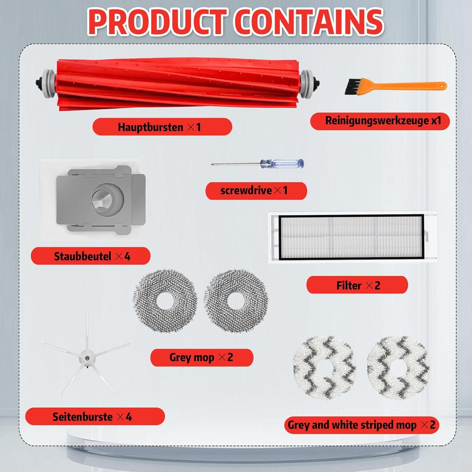 Paquete de Repuestos para Aspiradora Robot Roomba S7 Q7 - 17 Piezas
